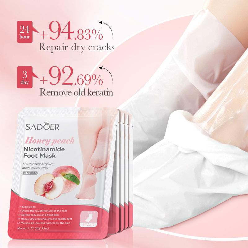 Foot Mask Peeling - 1 Pairs SADOER Fruits Foot Mask