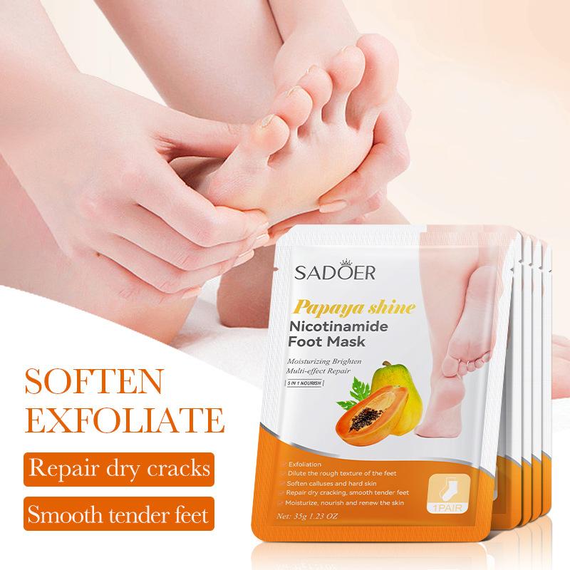 1 Pairs SADOER Fruits Foot Mas - Foot Mask Peeling recension och pris