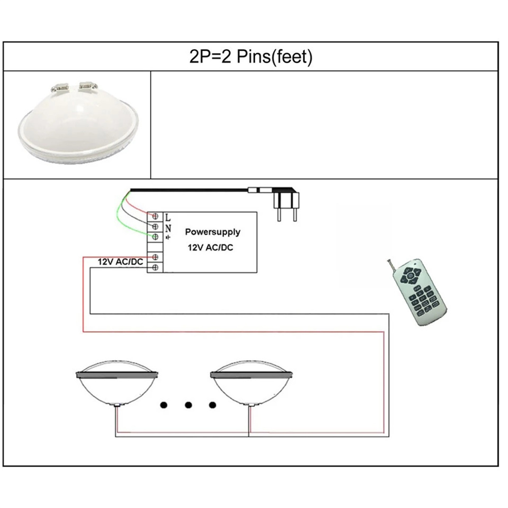 18W RGB LED Underwater Lights  - Xy Spa & Wellness recension och pris