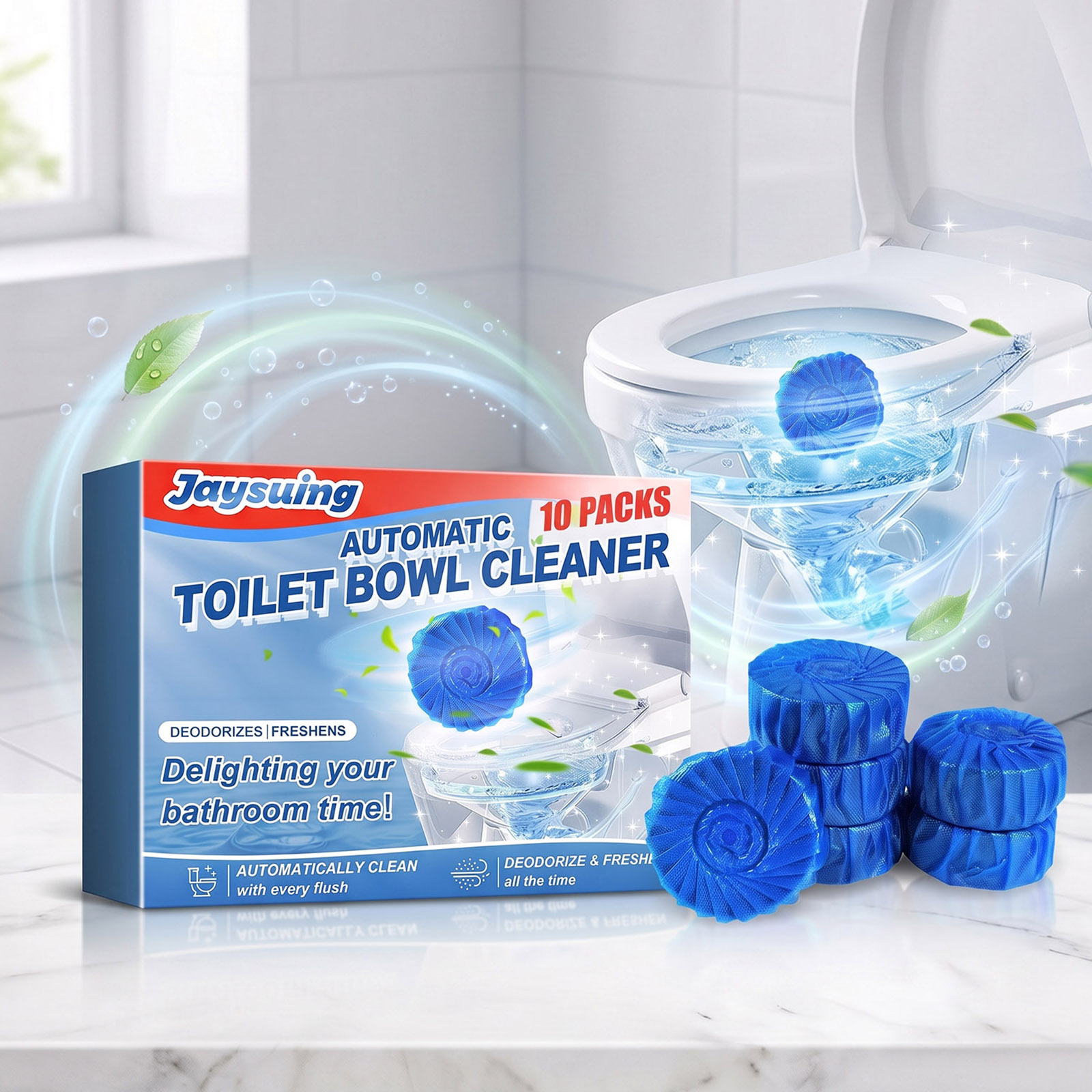 Toilet Bowl Cleaner Blocks Blu - Shower Steamer Tablet recension och pris
