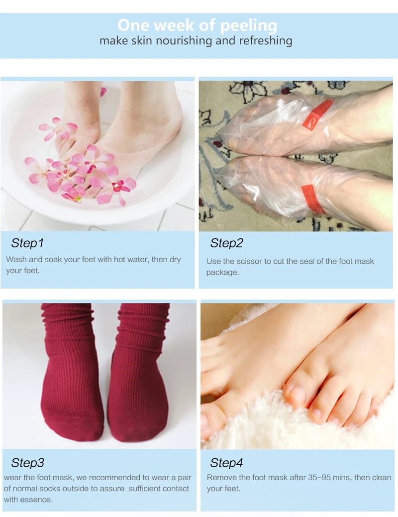6packs Exfoliating Foot Mask F - Foot Mask Peeling recension och pris