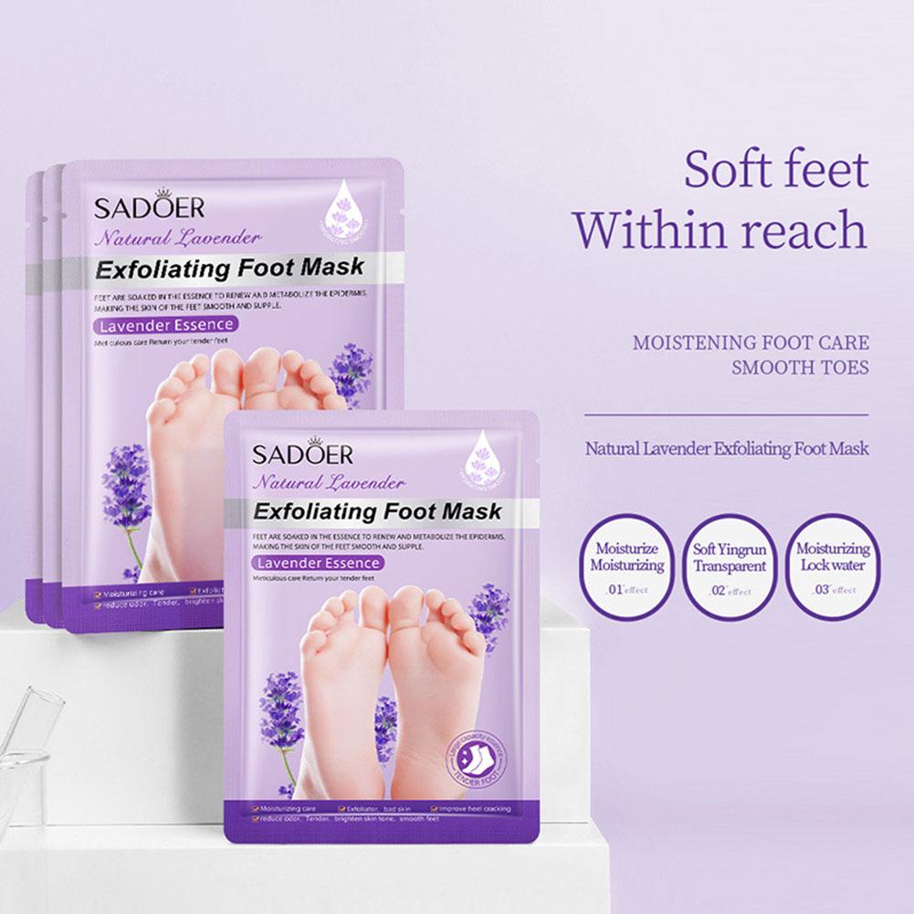 1/5/10pcs SADOER Lavender Foot - Foot Mask Peeling recension och pris