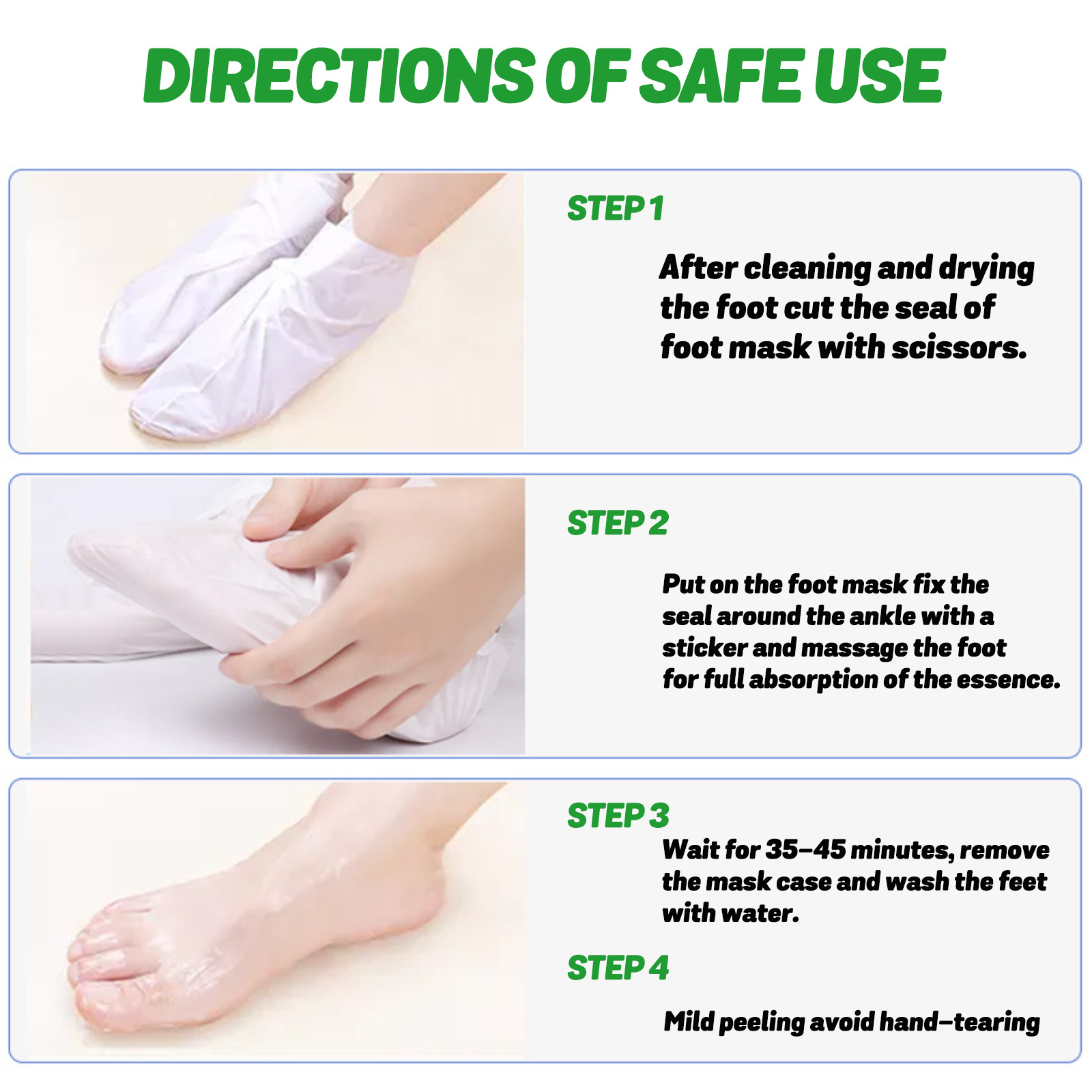 Aloe Vera Feet Mask Moisturizi - Foot Mask Peeling recension och pris