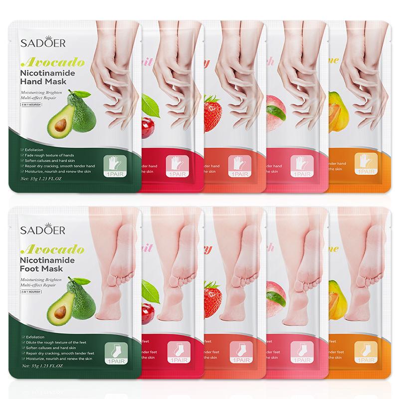 1 Pairs SADOER Fruits Foot Mas - Foot Mask Peeling recension och pris