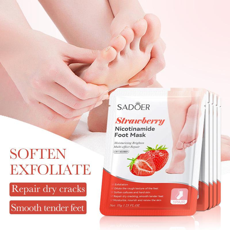 1 Pairs SADOER Fruits Foot Mas - Foot Mask Peeling recension och pris