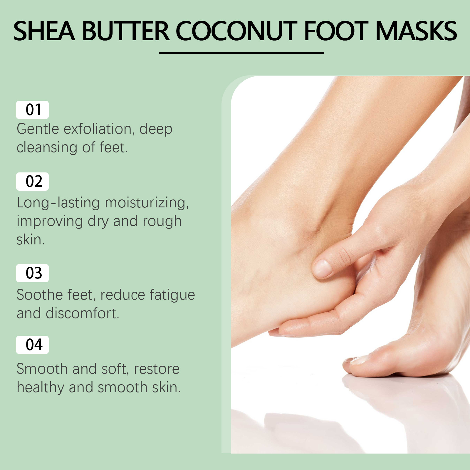 5PCS Coconut Foot Mask Peeling - Foot Mask Peeling recension och pris