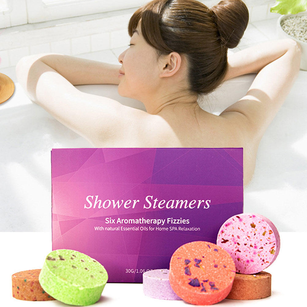 6Pcs Aroma Bath Tablets Essent - Shower Steamer Tablet recension och pris